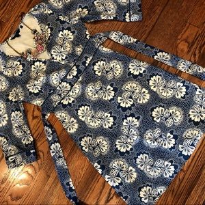 Boden gorgeous blue floral Summer Spring dress 4